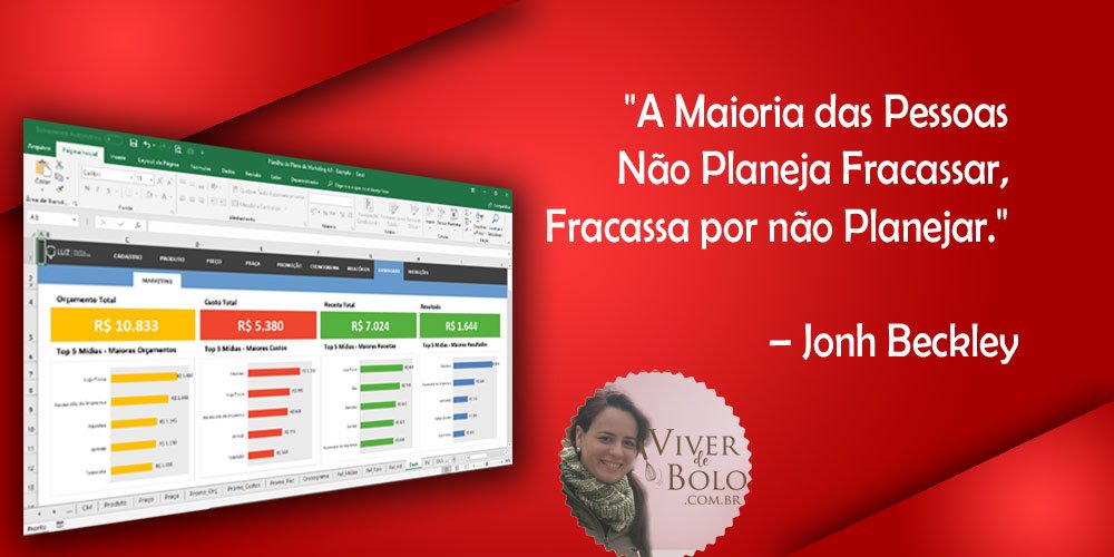 planilha para confeitaria