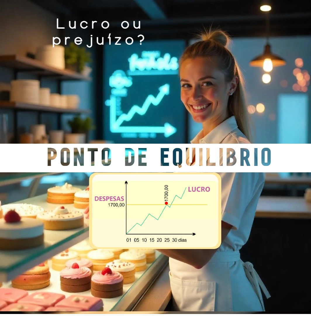 lucro ou prejuizo ponto de equilibrio financeiro na confeitaria