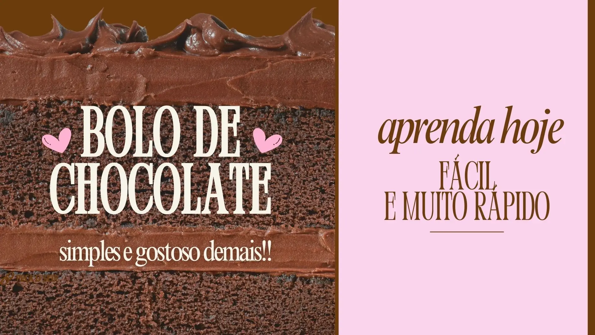 receita Bolo de Chocolate Simples e Rápido