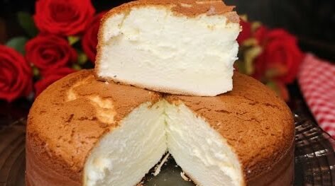 BOLO ALGODÃO - 3 INGREDIENTES - SEM FARINHA DE TRIGO