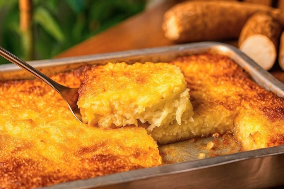 BOLO DE AIPIM COM COCO