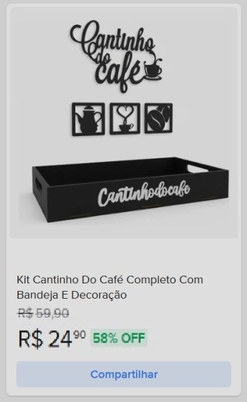 kit cantinho do cafe