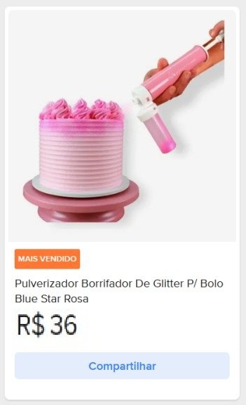 pulverizador borrifador de glitter para bolo