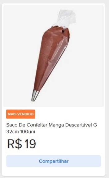 saco de confeitar manga descartavel